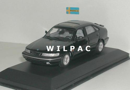 Minichamps. Saab 900 saloon zwart 1995 1:43 nr. 430170500 ., Hobby en Vrije tijd, Modelauto's | 1:43, Nieuw, Auto, MiniChamps