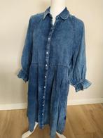 Blue Daze by Summum midi jurk cotton indigo 36 valt als M, Maat 38/40 (M), Summum, Blauw, Ophalen of Verzenden