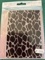 Embossing folder van Simple art, Ophalen of Verzenden, Nieuw, Overige thema's, Pons of Mal