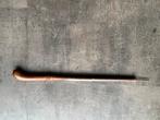 wandelstok antiek kort met leder bekleed, Antiek en Kunst, Ophalen