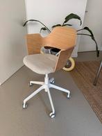 Wit/Eiken Bureastoel FJÄLLBERGET, Ophalen, Zo goed als nieuw, Wit