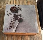 Thee/Koffie Doos met Glasplaat - Onder Koffieapparaat, Huis en Inrichting, Keuken | Bestek, Ophalen of Verzenden, Zo goed als nieuw