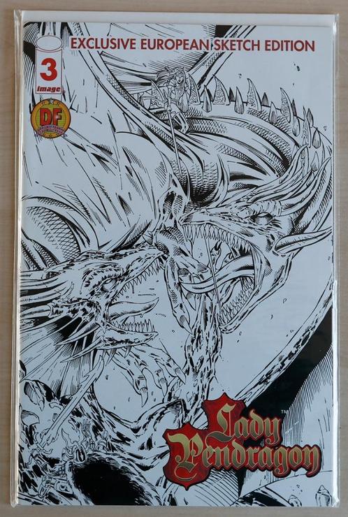 Comic: Lady Pendragon: Dragon Blade #3 - DF Sketch Edition, Boeken, Strips | Comics, Nieuw, Eén comic, Amerika, Ophalen