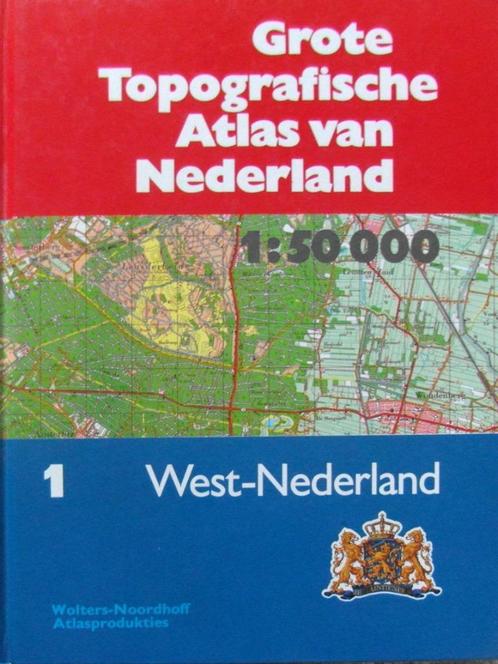 Grote Topografische Atlas van Nederland I West-Nederland, Boeken, Atlassen en Landkaarten, Zo goed als nieuw, Landkaart, Nederland