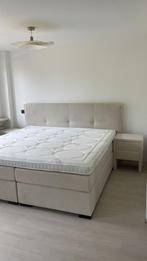 Teddy Bed met nachtkasjes, Ophalen, Wit, Tweepersoons, Zo goed als nieuw