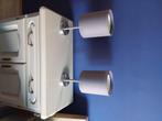 TafelLamp of nachtkastlamp 2x, Huis en Inrichting, Lampen | Tafellampen, Ophalen, Zo goed als nieuw, Metaal, Minder dan 50 cm