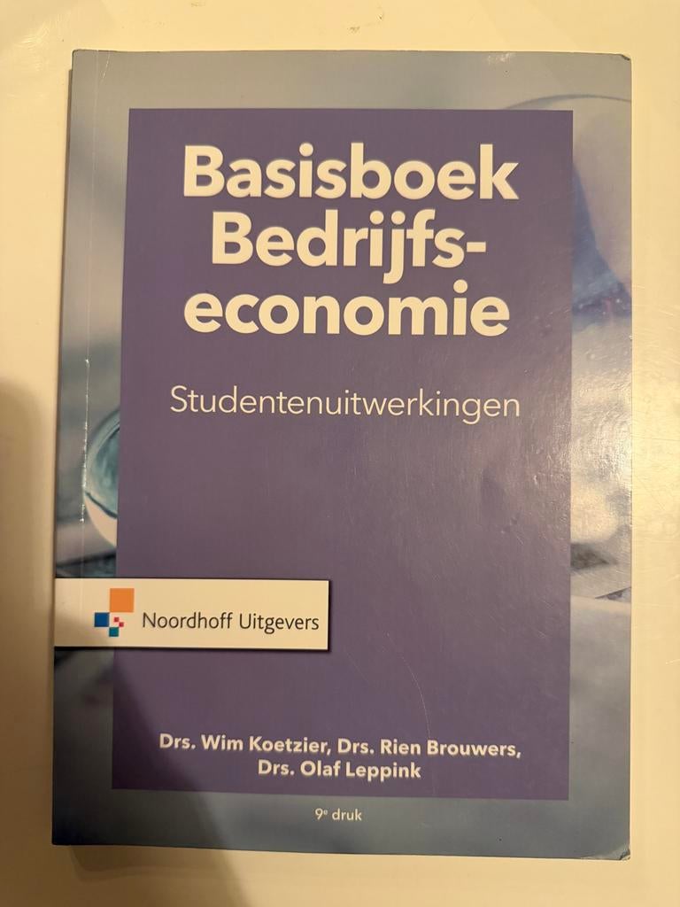 Basis. bedrijfseconomie studentenuitwerkingen - 978900188917, Ophalen of Verzenden, Beta, Zo goed als nieuw, HBO