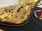 Christian Louboutin Gouden Lace Up Hakken, Ophalen of Verzenden, Zo goed als nieuw, Geel, Schoenen met hoge hakken