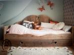 Saartje Prum Steigerhouten Bed met Matras & Lade, Ophalen, 85 tot 100 cm, Gebruikt, Lattenbodem