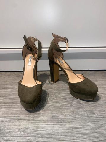 primark dames army groene blok hakken pumps mt 38 beschikbaar voor biedingen