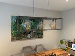 Eettafel hanglamp industrieel, Huis en Inrichting, Lampen | Hanglampen, Ophalen, Zo goed als nieuw, Industrieel, Minder dan 50 cm