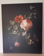 Prachtig schilderij van hout (houtprint) bloemen, Ophalen, Zo goed als nieuw, Schilderij, 75 tot 100 cm