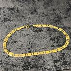 14k gouden armband plat schakel nieuw, Ophalen of Verzenden, Nieuw, Goud