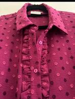 blouse van FEMME9 in cyclaam  met ruffles motief in maat xl, Ophalen of Verzenden, Zo goed als nieuw, Maat 46/48 (XL) of groter