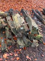 Eikenhouten palen / haardhout - 10 stuks, Tuin en Terras, Palen, Balken en Planken, Ophalen, Gebruikt, Palen, Hardhout