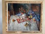 Schilderij Rene Jansen, Sodabakje met rozenbottels, Ophalen