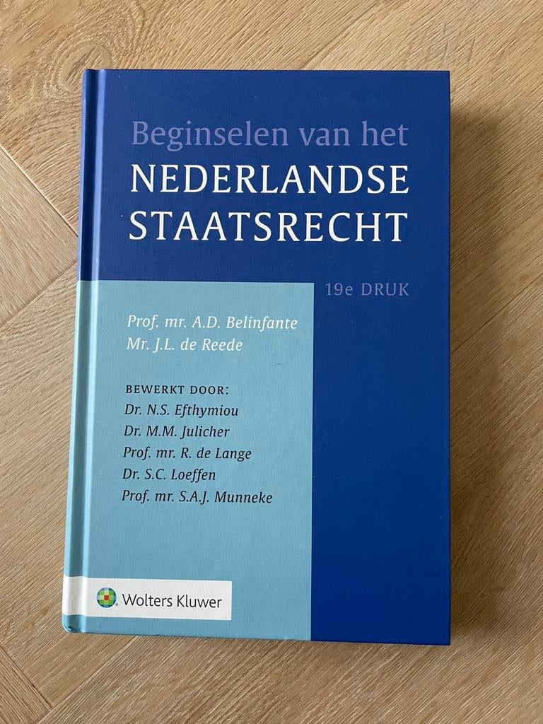 Beginselen van het Nederlandse staatsrecht. NIEUW!!, Ophalen of Verzenden, Nieuw, Prof. mr. A.D. Belinfante en Mr J.L. de Reede