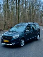 Dacia Dokker 1.2 TCE 115 Stepway 2017, Voorwielaandrijving, Zwart, 4 cilinders, Leder en Stof