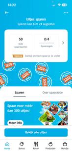 50 Volle AH Uitjes Spaarkaarten, Twee personen, Overige typen