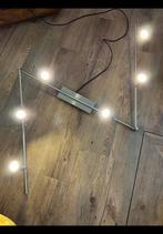 Lange buigbare RVS lamp bestaat uit 3 delen en 6 ledlampjes., Huis en Inrichting, Lampen | Plafondlampen, Ophalen of Verzenden