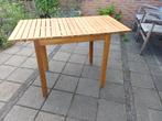 uitschuifbare tuintafel acaciahout 110x55x75 cm, Ophalen, Nieuw, Rechthoekig, Hout