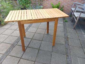 uitschuifbare tuintafel acaciahout 110x55x75 cm beschikbaar voor biedingen