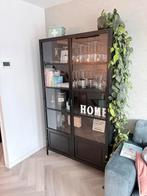 Stalen kast met glazen deuren, Huis en Inrichting, Ophalen, Mooie stalen kast, Gebruikt, 100 tot 150 cm