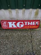 Origineel emaille bord KG Thee., Verzamelen, Merken en Reclamevoorwerpen, Ophalen of Verzenden, Gebruikt, Reclamebord