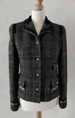 Rena Lange colbert antraciet gemêleerd met ruit, Maat 38/40 (M), Zwart, Rena Lange, Ophalen of Verzenden