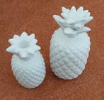 Decoratie set ananas, Huis en Inrichting, Ophalen, Overige materialen, Wit, Zo goed als nieuw