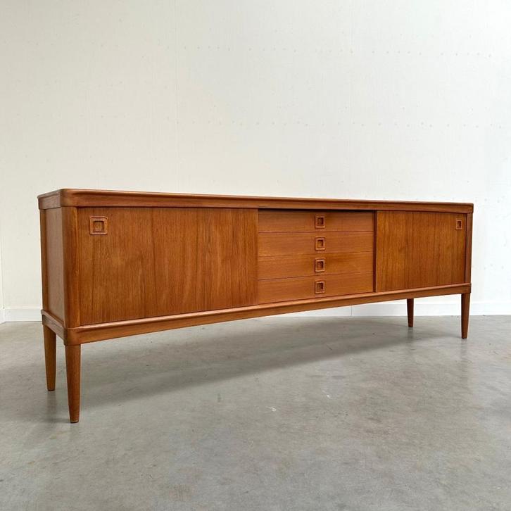Deens design dressoir jaren 60 70 80 vintage, Huis en Inrichting, Kasten | Dressoirs, Gebruikt, 25 tot 50 cm, Met lade(s), Met deur(en)