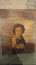 mooi portret geschilderd op linnen, Antiek en Kunst, Ophalen of Verzenden