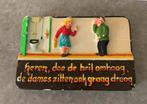 Spreuken tegel in gips vintage brocante, Antiek en Kunst, Antiek | Wandborden en Tegels, Ophalen of Verzenden