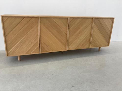 Licht eiken lage buffet kast / dressoir Habitat Design, Huis en Inrichting, Kasten | Dressoirs, Zo goed als nieuw, 150 tot 200 cm