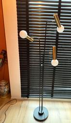 Vloerlamp westwing zwart goud industrieel, Huis en Inrichting, Lampen | Vloerlampen, Ophalen of Verzenden, Zo goed als nieuw, 150 tot 200 cm