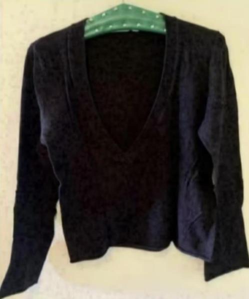 Zwarte trui met V-hals; part two; maat S; zomertrui, Kleding | Dames, Truien en Vesten, Zo goed als nieuw, Maat 36 (S), Zwart