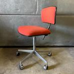 Deens design oranje jaren 60 vintage bureaustoel Labofa, Huis en Inrichting, Ophalen, Gebruikt, Oranje, Bureaustoel