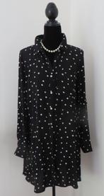 DISTRIKT NORREBRO I Leuke Blouse I Mt 44 (XL) I Zwart/Wit, Distrikt Norrebro, Zwart, Maat 42/44 (L), Ophalen of Verzenden