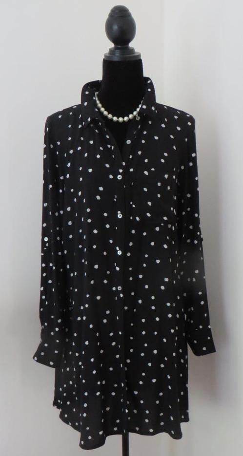 DISTRIKT NORREBRO I Leuke Blouse I Mt 44 (XL) I Zwart/Wit, Kleding | Dames, Blouses en Tunieken, Zo goed als nieuw, Maat 42/44 (L)