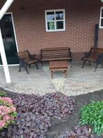 gietijzeren tuinset, Tuin en Terras, Tuinsets en Loungesets, Overige materialen, Gebruikt, Ophalen, 2 zitplaatsen