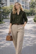 Blouse Ralph Lauren (M), Ophalen of Verzenden, Zo goed als nieuw, Maat 38/40 (M), Groen