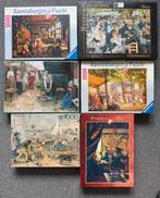 6 nostalgische puzzels - 1000 st- schilderij afbeeldingen, Ophalen of Verzenden, 500 t/m 1500 stukjes, Zo goed als nieuw