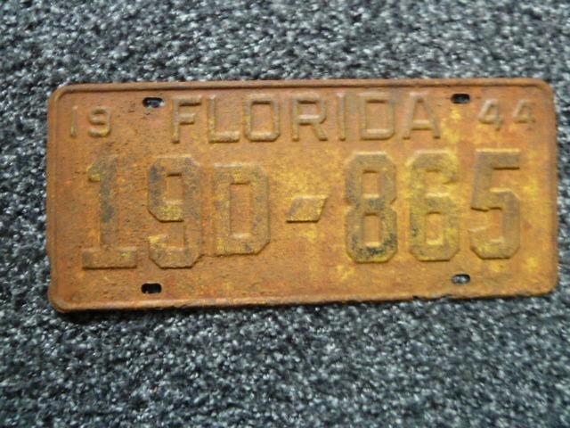 Kentekenplaat licenseplate 1944 USA, Verzamelen, Automerken, Motoren en Formule 1, Gebruikt, Auto's, Ophalen of Verzenden