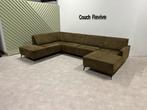 GRATIS LEVERING Z.G.A.N Montel u-bank 340x225 Gereinigd, Ophalen of Verzenden, Zo goed als nieuw, Vierpersoons of meer, Stof