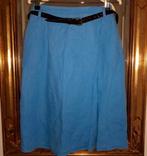 Nieuwe blauwe rok linnen Barnett & Barnett L, Kleding | Dames, Rokken, Blauw, Maat 42/44 (L), Nieuw, Ophalen of Verzenden