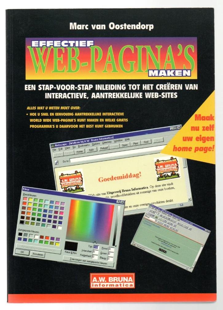 Effectief Webpagina's maken - Marc van Oostendorp, Boeken, Informatica en Computer, Gelezen, Internet of Webdesign, Ophalen of Verzenden