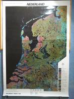 Grote wand poster Satelietbeeld Nederland, Verzamelen, Ophalen of Verzenden, Gebruikt, Deurposter of groter, Rechthoekig Staand