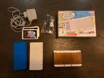 Nintendo New 3DS - In doos met Houten Mario cover + meer!, Spelcomputers en Games, Spelcomputers | Nintendo 2DS en 3DS, Ophalen of Verzenden