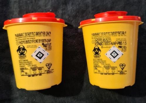 2x ongebruikte Naaldencontainers 1.5L, Diversen, Verpleegmiddelen, Nieuw, Ophalen of Verzenden