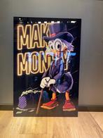 Scrooge McDuck 'Make Money' Kunstwerk90x60 cm, Ophalen of Verzenden